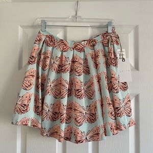 Leith Butterfly Print Skirt